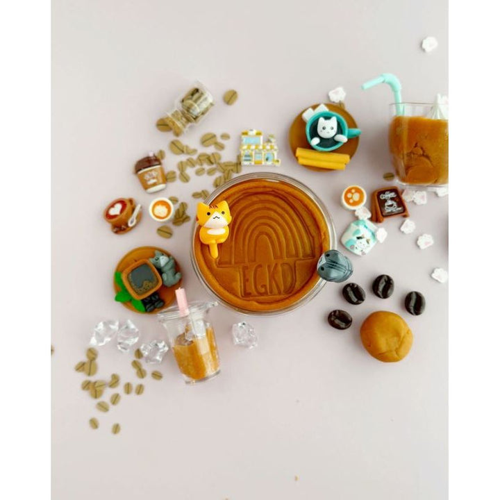 Earth Grown KidDough Cat Cafe Play Kit Clay/Dough EGKD