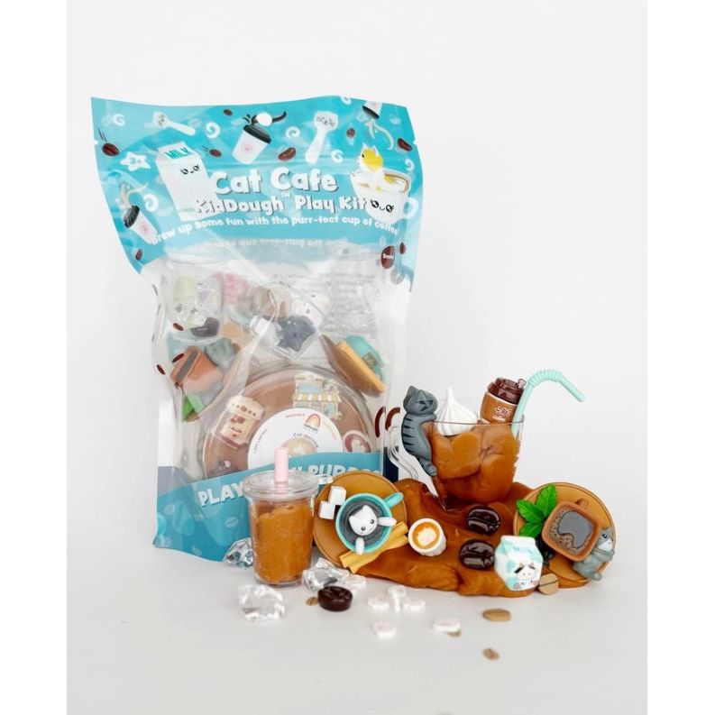 Earth Grown KidDough Cat Cafe Play Kit Clay/Dough EGKD