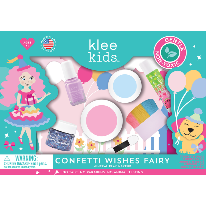 Klee Naturals - Confetti Wishes Fairy -Klee Kids Deluxe Play Makeup Kit Natural Toiletries Klee Naturals
