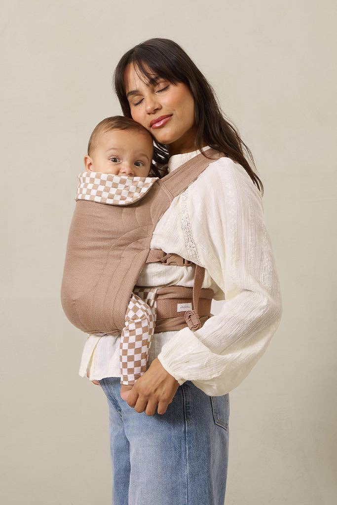 Solly Baby Almondine Chequer Soft Buckle Carrier