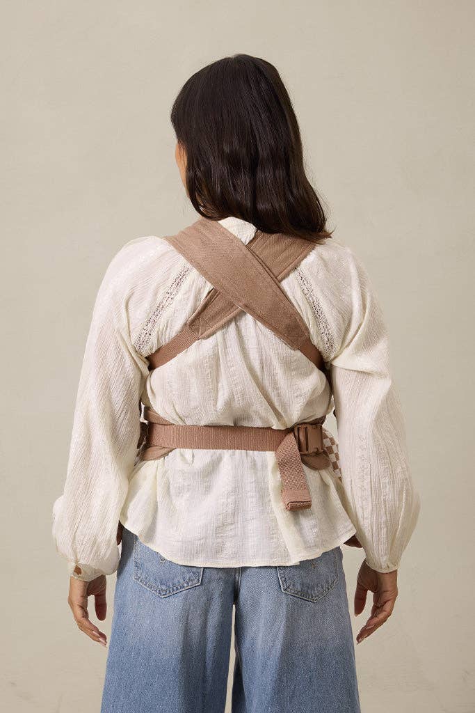 Solly Baby Almondine Chequer Soft Buckle Carrier