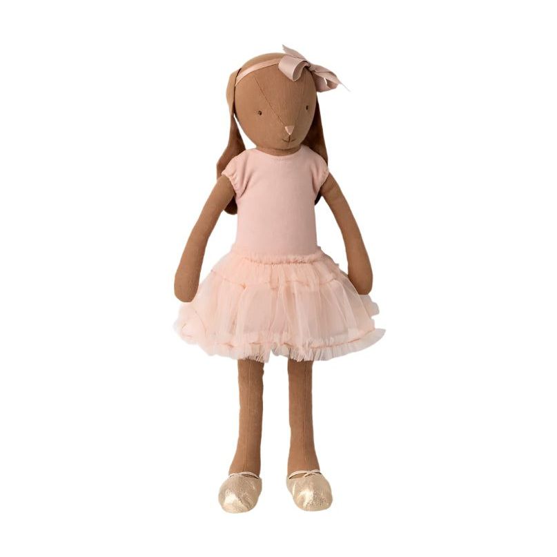 Maileg Bunny, Size 3 - Chocolat Brown - Ballet suit and skirt rose Rabbits Maileg