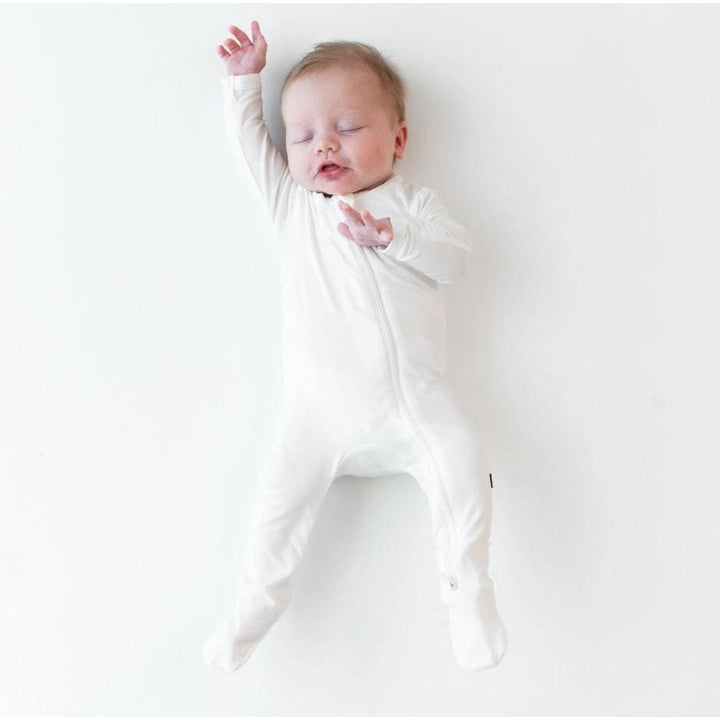 Kyte Baby Zippered Footie Solids Footie Kyte Baby Preemie Cloud