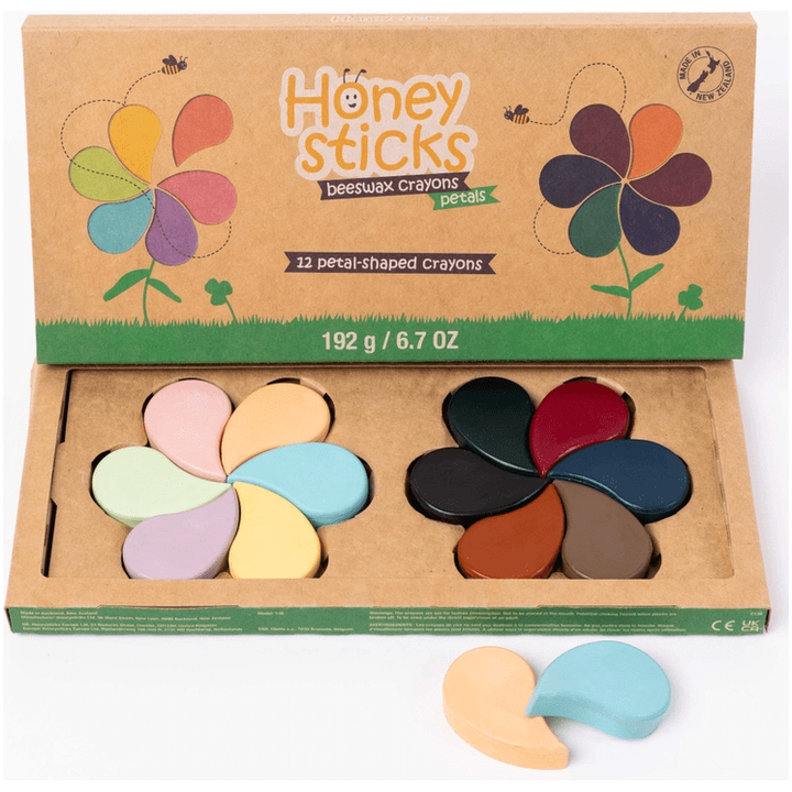 Honeysticks Petals Pure Beeswax Crayons Bath Time Honeysticks   