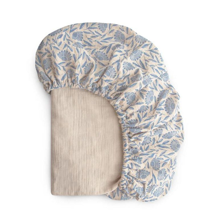 Mushie Extra Soft Muslin Crib Sheet Baby Bedding Mushie