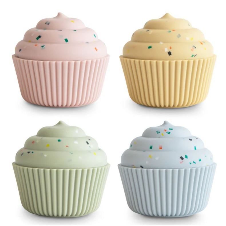 Mushie Mix and Match Cupcake Toy Bath Time Mushie