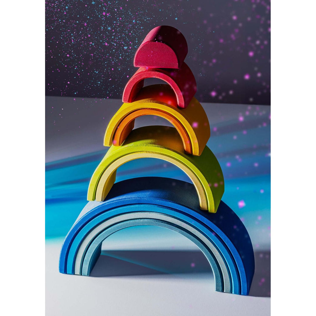 Maison Rue - Large Wooden Rainbow Building Sets Maison Rue