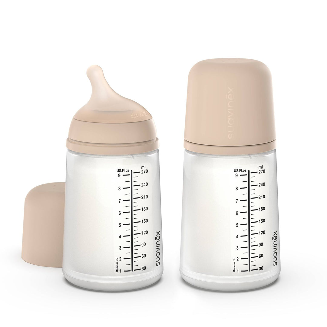 Suavinex Zerø.Zerø™ LRG  Bottle, Medium Flow, 2PK