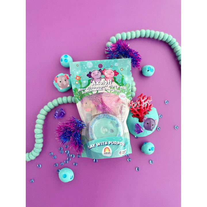 Earth Grown KidDough Axolotl Mini Play Pack Clay/Dough EGKD