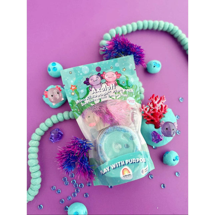 Earth Grown KidDough Axolotl Mini Play Pack Clay/Dough EGKD