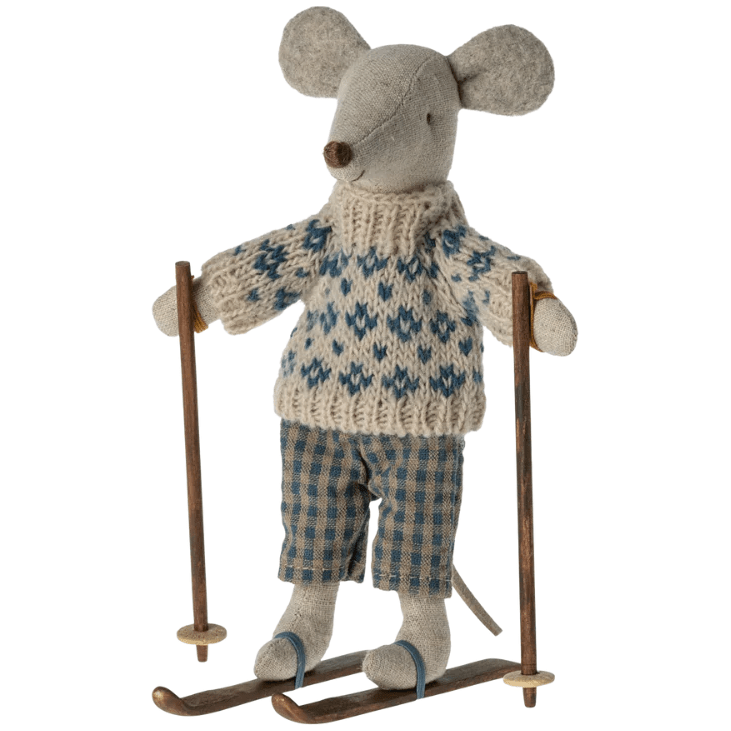 Maileg Winter Mouse, Dad Dolls Maileg   