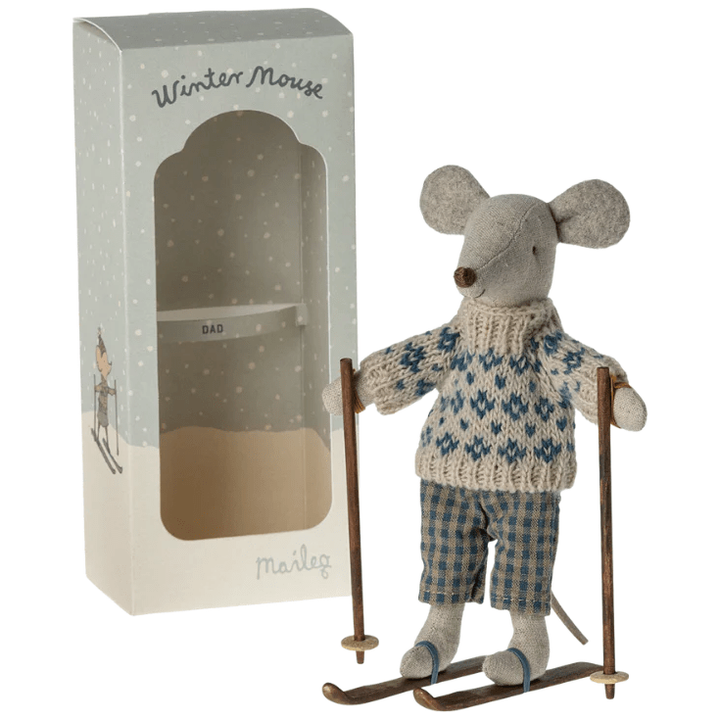 Maileg Winter Mouse, Dad Dolls Maileg   