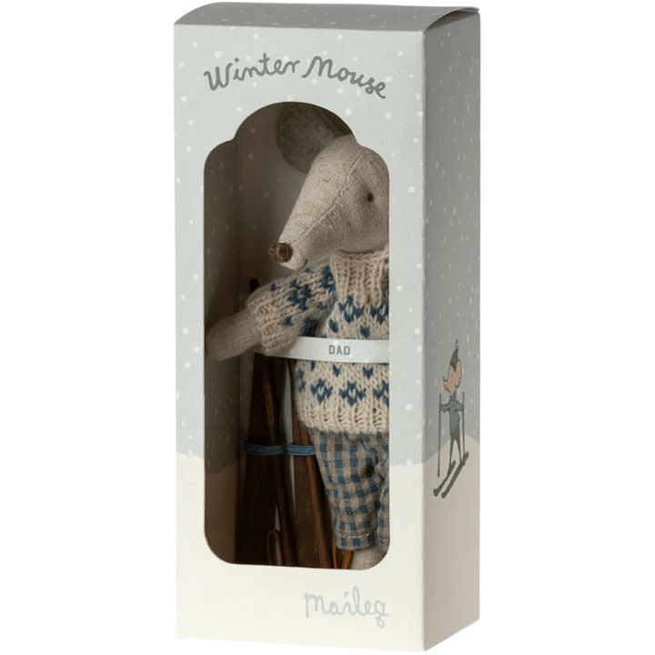 Maileg Winter Mouse, Dad Dolls Maileg   
