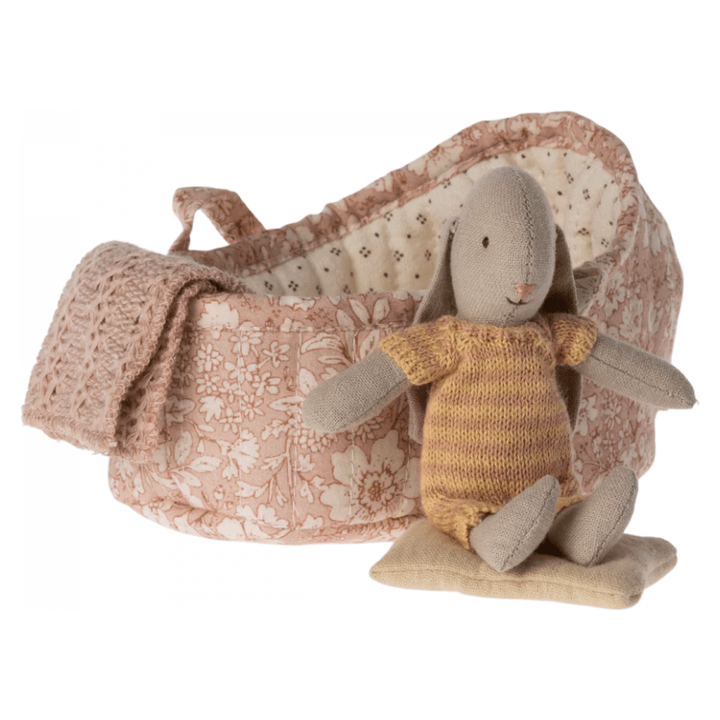 Maileg Bunny in Carry Cot Dolls Maileg Dark Powder  