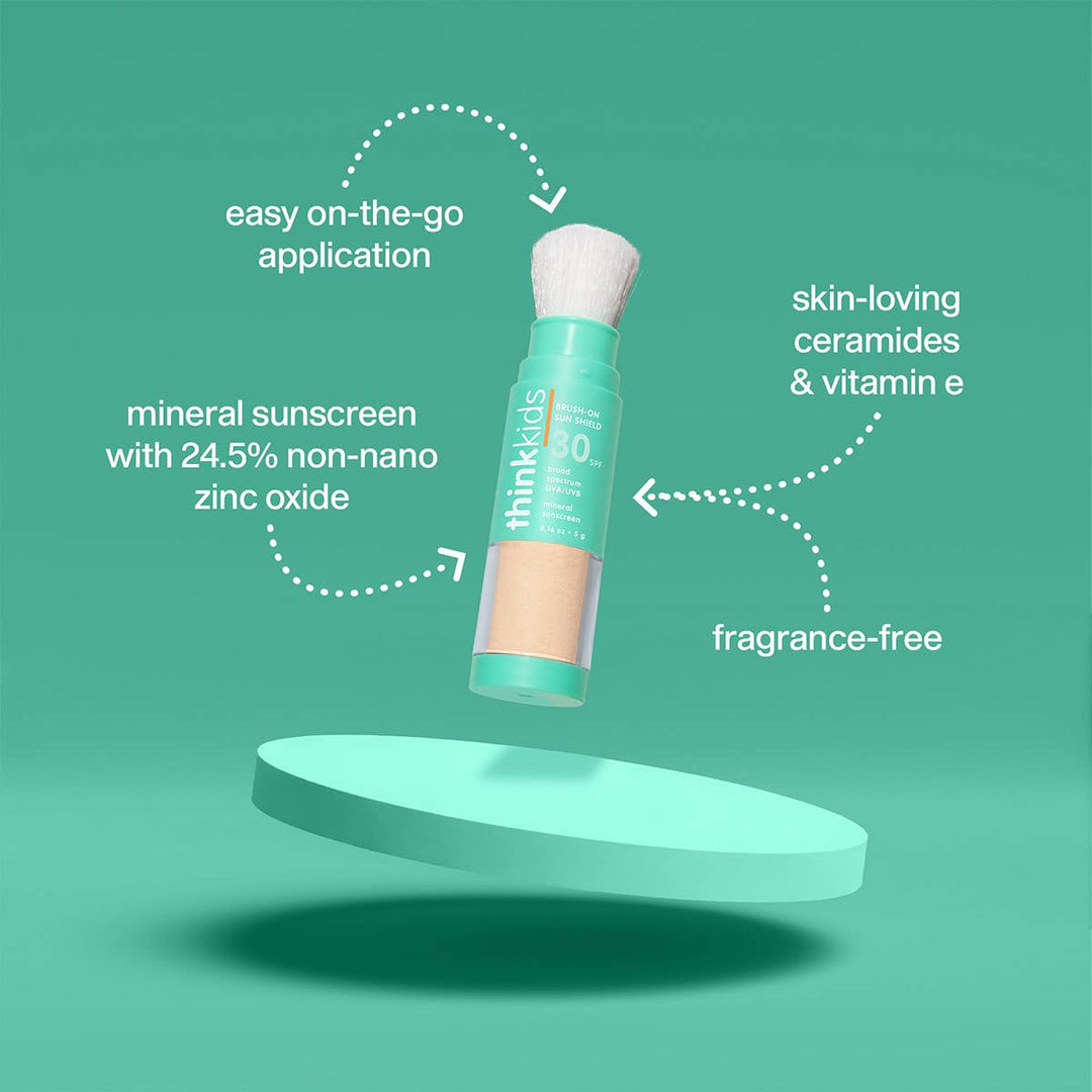 Think Baby Kids Brush-On Sun Shield SPF 30 Sun &amp; Insect Protection ThinkBaby