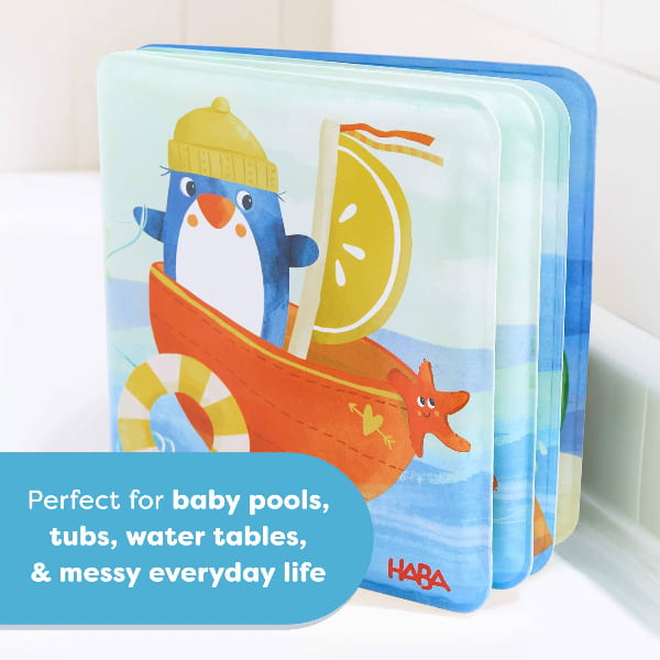 Haba Penguin Bath Book with Squeaker