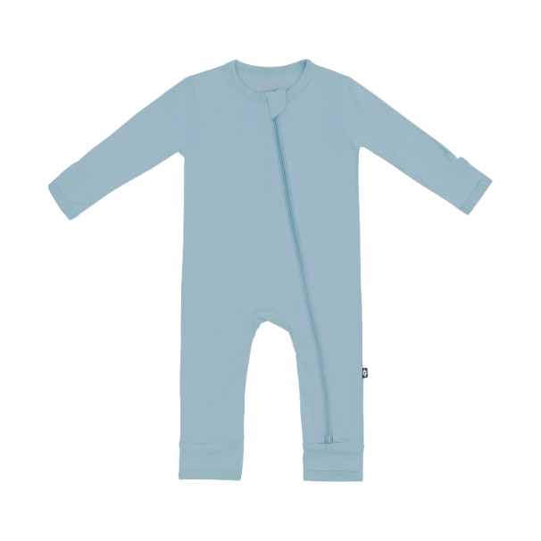 Kyte Baby Zippered Romper - Dusty Blue Kyte Baby Zippered Romper - Dusty Blue