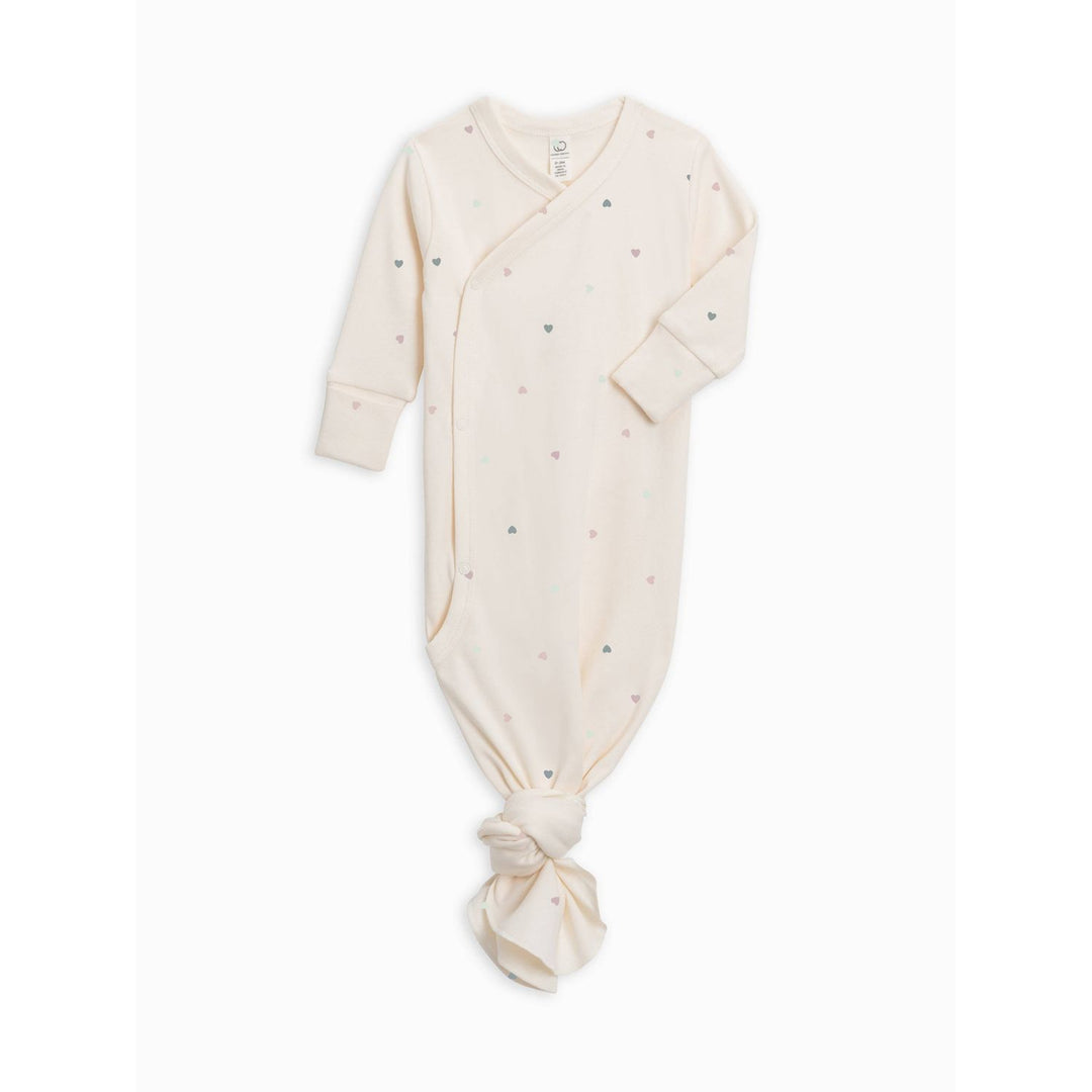 Colored Organics Indy Kimono Gown - Heart / Ballet + Wisteria