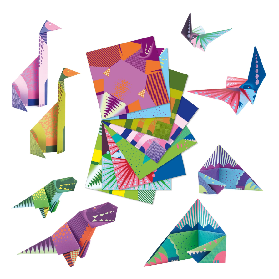 Djeco Dinosaur Origami Paper Craft Kit Puzzles & Mazes Djeco   