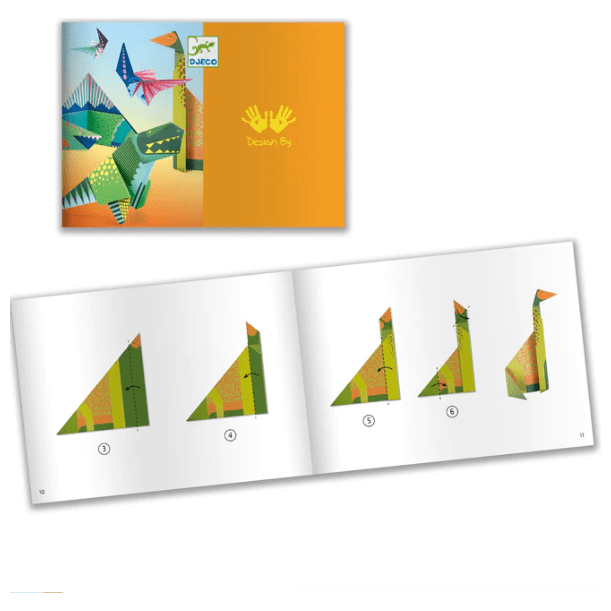 Djeco Dinosaur Origami Paper Craft Kit Puzzles & Mazes Djeco   