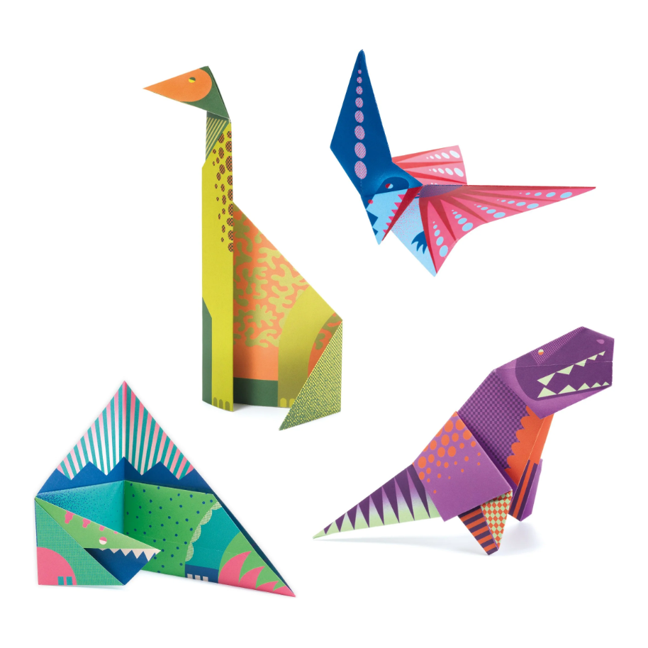 Djeco Dinosaur Origami Paper Craft Kit Puzzles & Mazes Djeco   