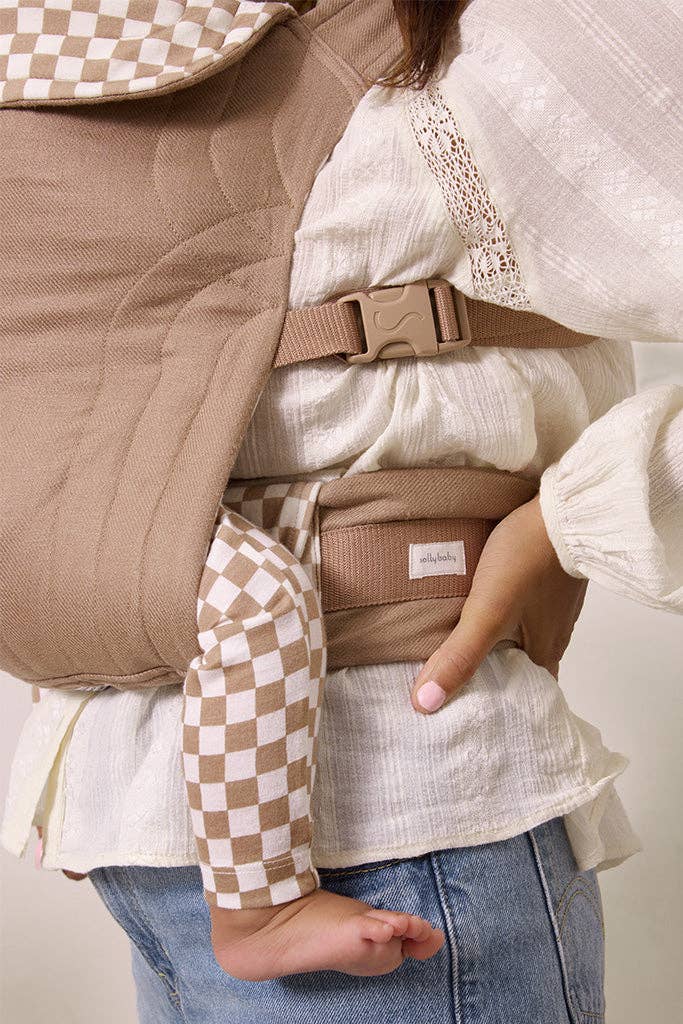 Solly Baby Almondine Chequer Soft Buckle Carrier