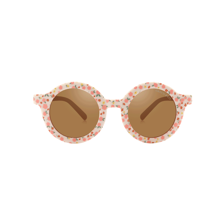 Grech &amp; Co Original Round Sustainable Sunglasses | Bendable Polarized: Sunset Meadow Sunglasses GRECH &amp; CO.