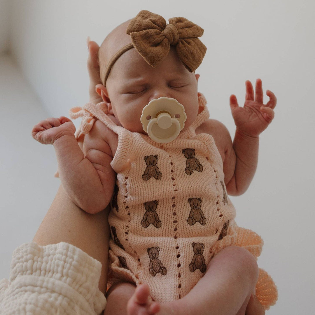 Knit Ruffle Romper | Lottie Forever French Baby