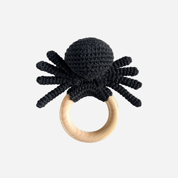 Blueberry Hill Crochet Cotton Spider Rattle Teether The Blueberry Hill