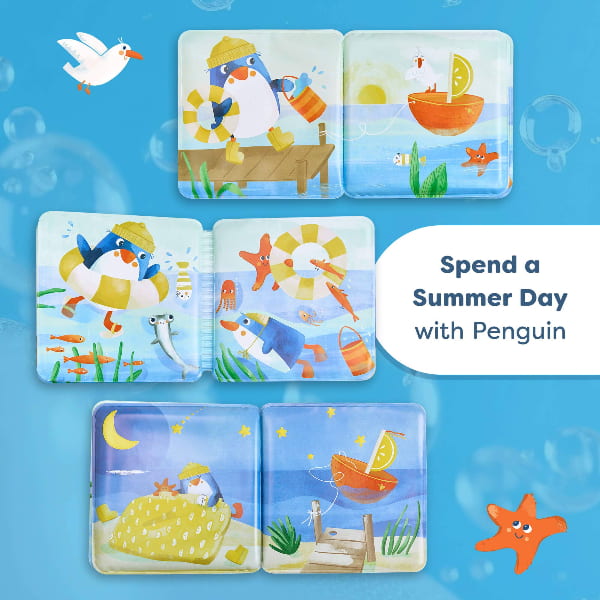 Haba Penguin Bath Book with Squeaker