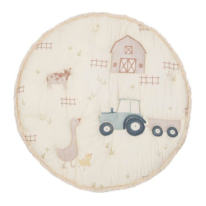 Crane Baby Charlie Farmhouse Quilted Play Mat Baby Toys & Play Mats Crane Baby