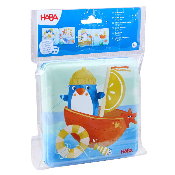 Haba Penguin Bath Book with Squeaker