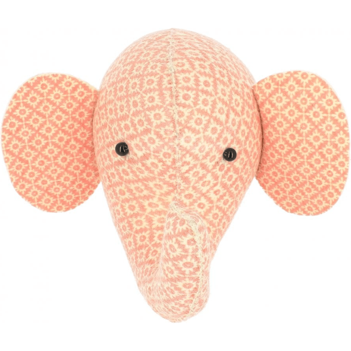 Fiona Walker Mini Printed Pink Elephant Nursery Decor Fiona Walker   