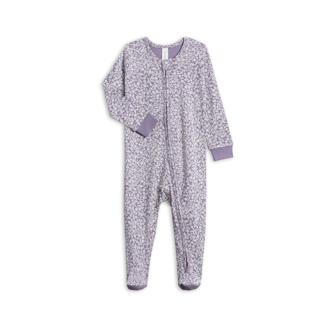 Colored Organics Peyton Zipper Sleeper - Gwen Floral Pajamas &amp; Footies Colored Organics 0-3M