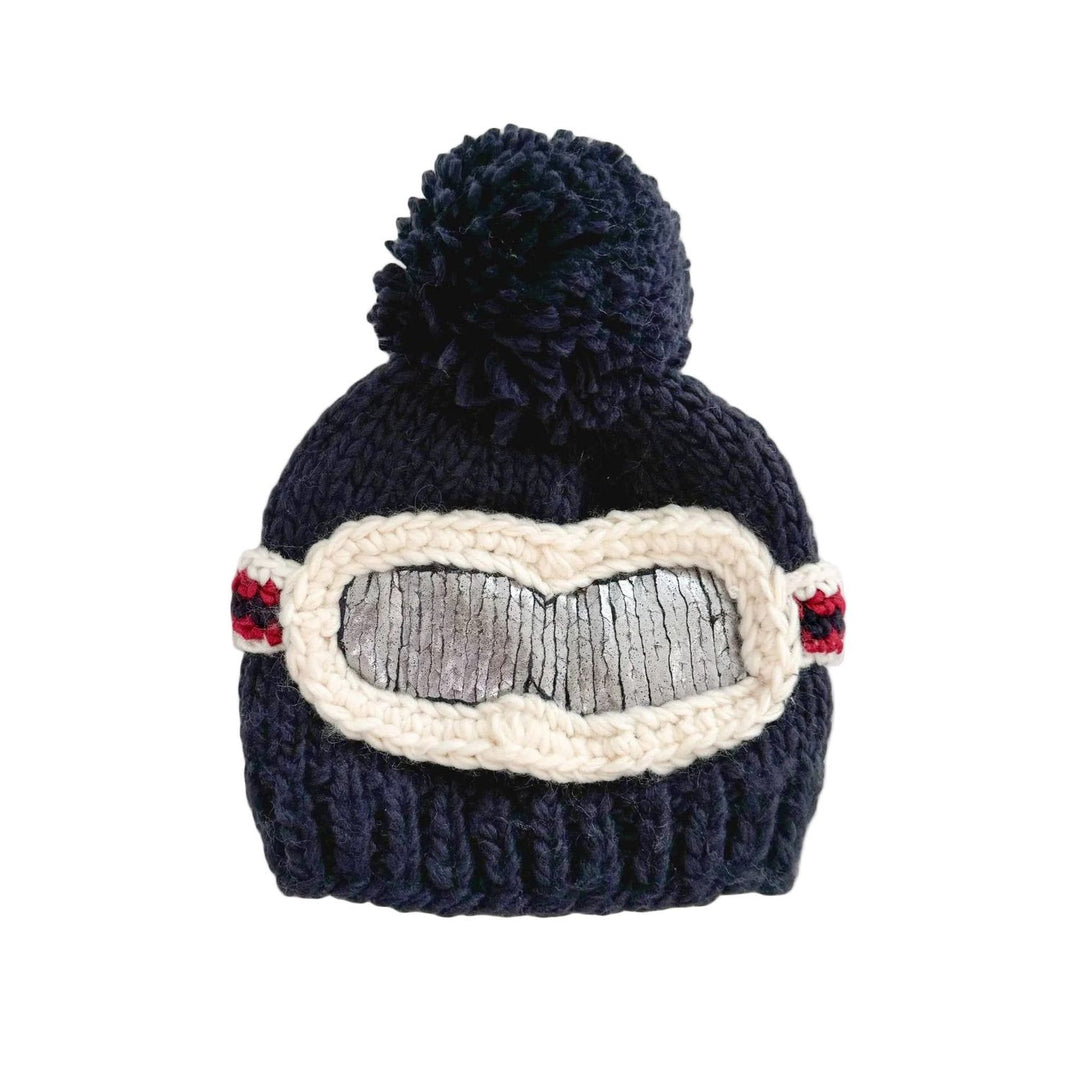 Blueberry Hill Ski Goggles Hat, Navy