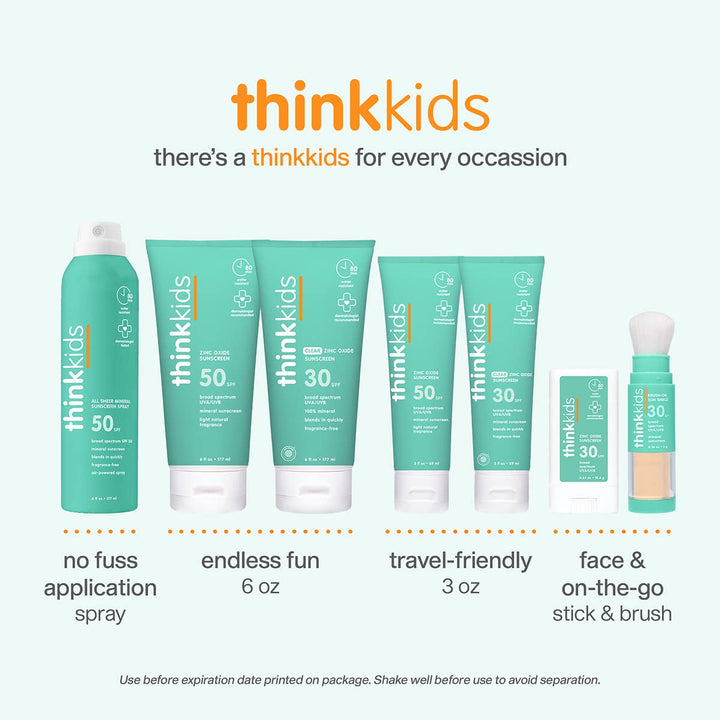 Think Baby Kids Brush-On Sun Shield SPF 30 Sun &amp; Insect Protection ThinkBaby