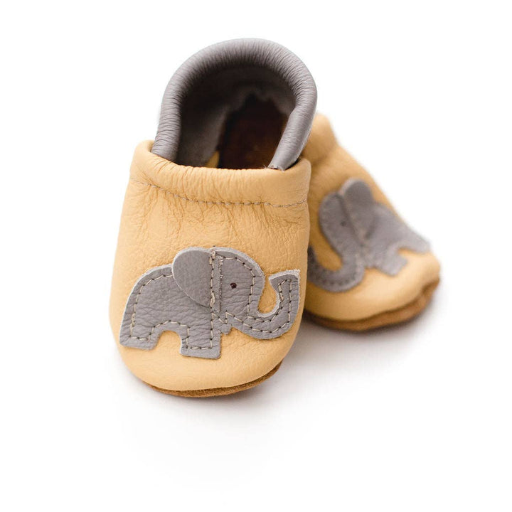 Starry Knight Yellow Elephant Moccasins Baby &amp; Toddler Shoes Starry Knight Designs