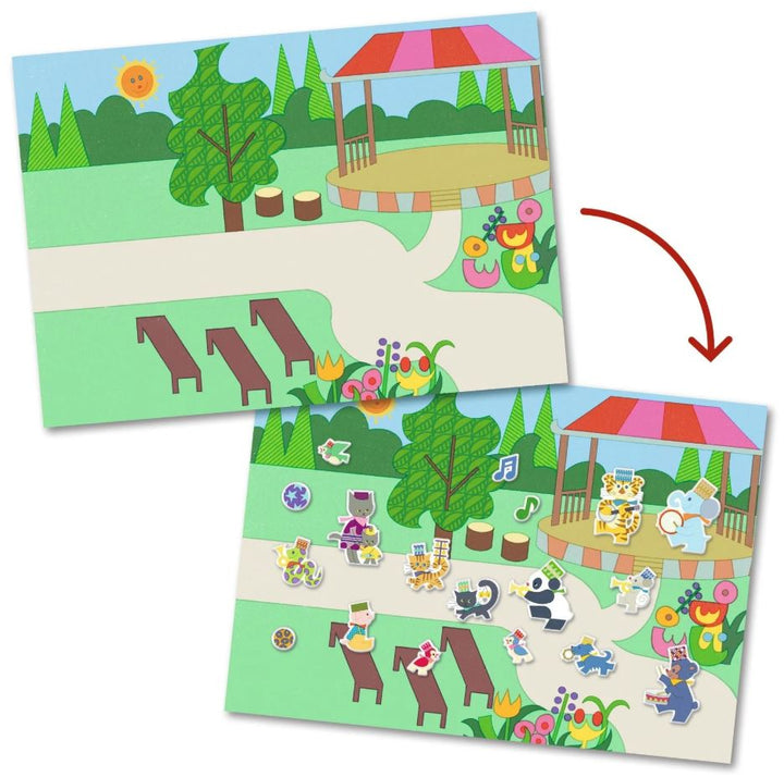 Djeco Fanfare Repositionable Stickers