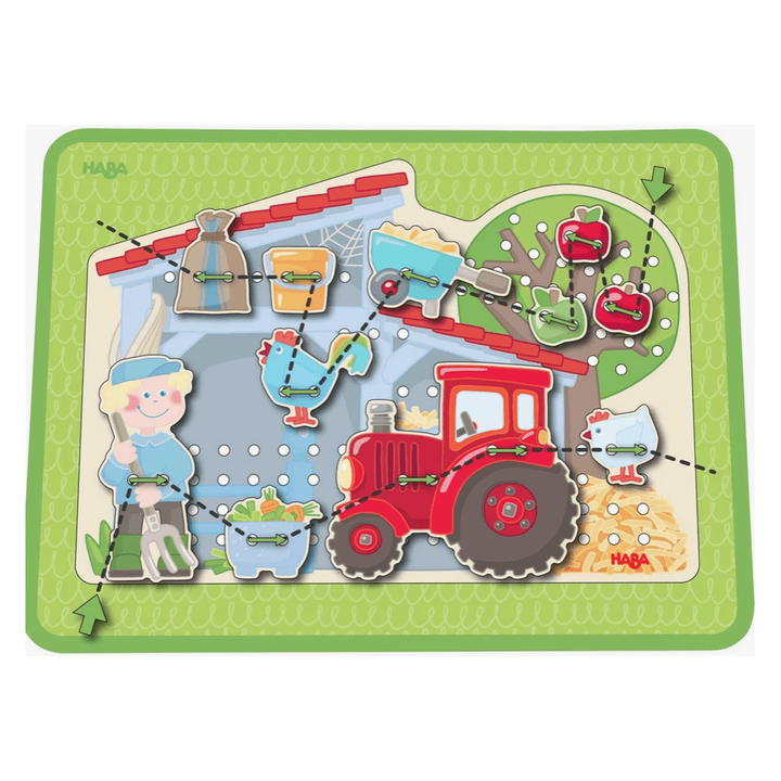 Haba Farm Threading Game Toddler And Pretend Play Haba   