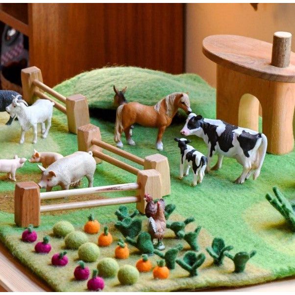 Tara Treasures Farm Play Mat Playscape Felt Toy Tara Treasures