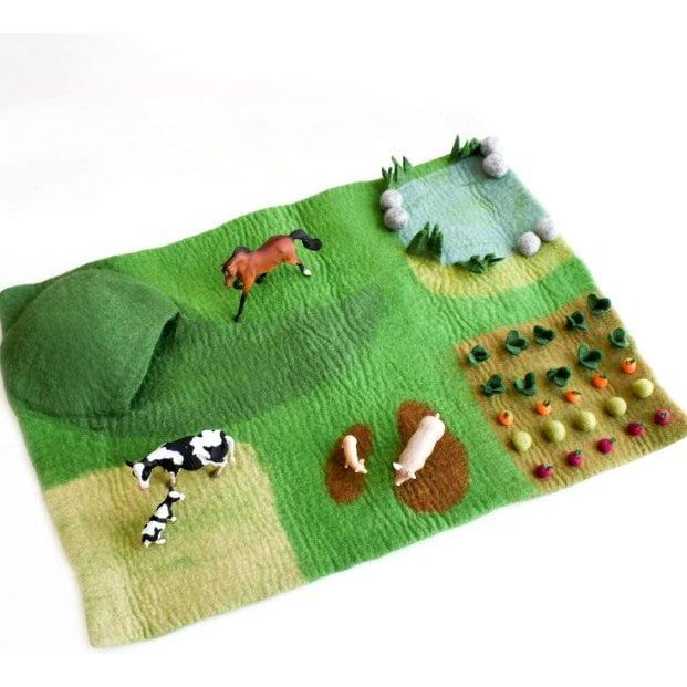 Tara Treasures Farm Play Mat Playscape Felt Toy Tara Treasures
