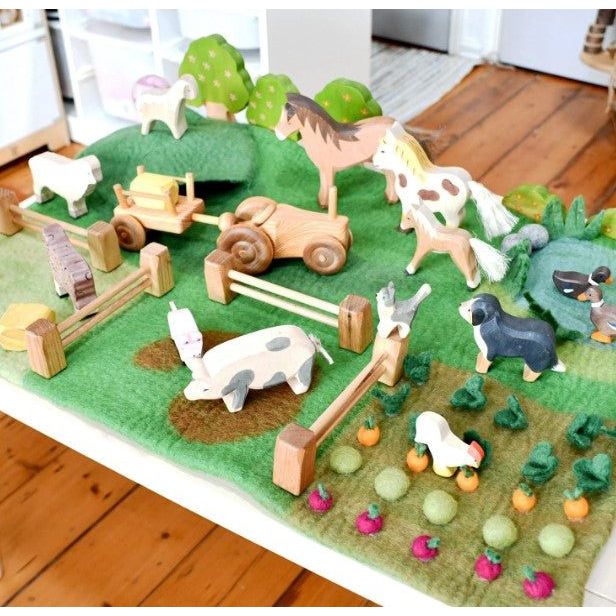 Tara Treasures Farm Play Mat Playscape Felt Toy Tara Treasures