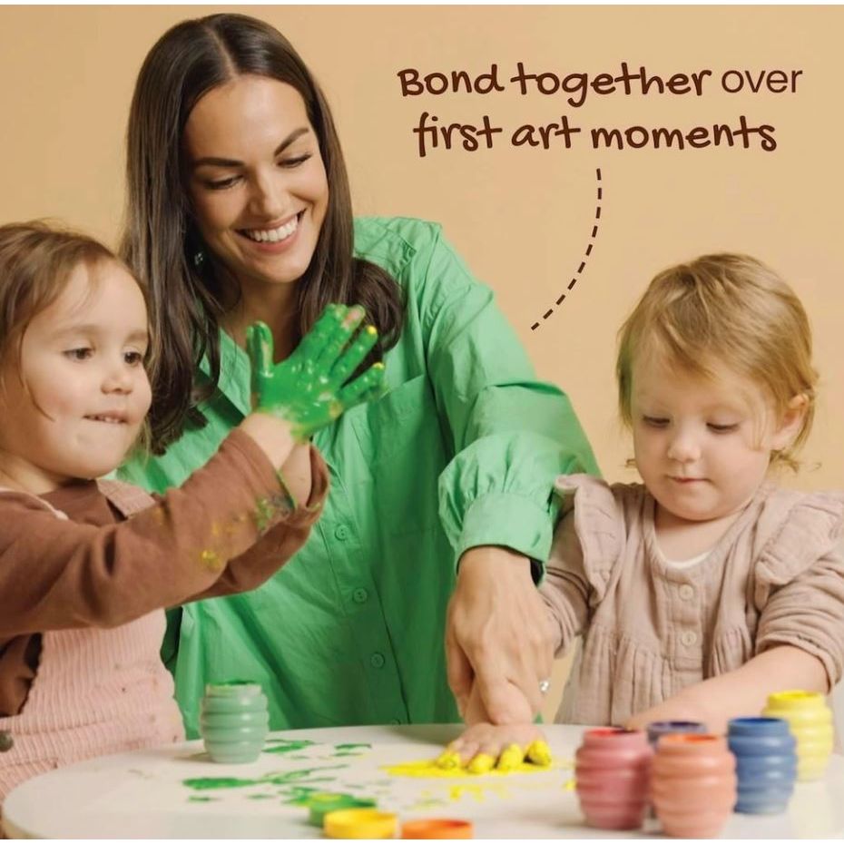 Honeysticks Non Toxic Finger Paint (6 Bright Colors) Finger Paint Honeysticks