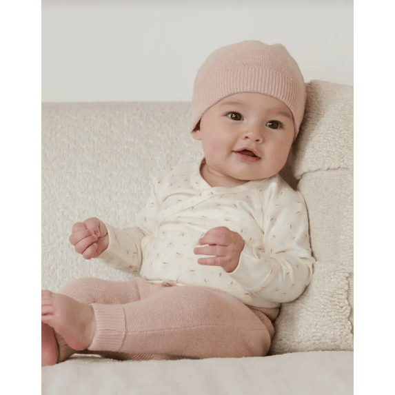 Quincy Mae Essentials Side Snap Bodysuit Fleur Bodysuit Quincy Mae