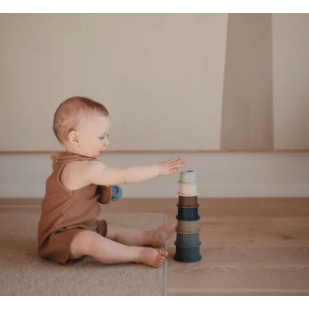 Mushie Stacking Cups - Forest Baby Toys Mushie   