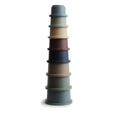Mushie Stacking Cups - Forest Baby Toys Mushie   