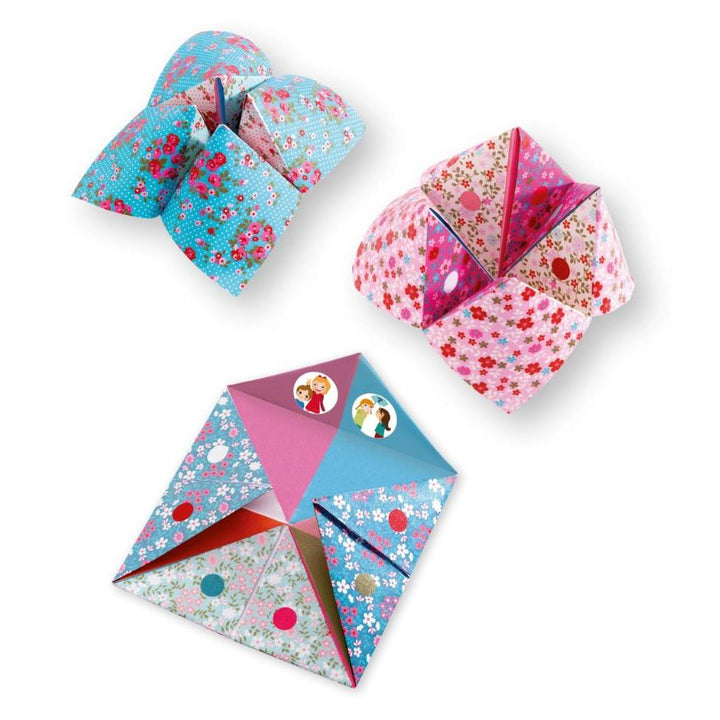 Djeco Flower Fortune Tellers Origami Paper Craft Kit Puzzles & Mazes Djeco