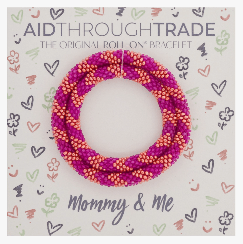 Aid through Trade - Mommy & Me Bracelets -Set of 2 Accessory Aid Through Trade Fruit Punch  
