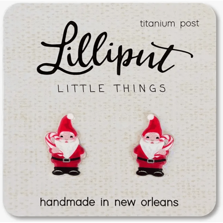 Lilliput Little Things Santa Gnome Earrings Apparel Accessories Lilliput Little Things   