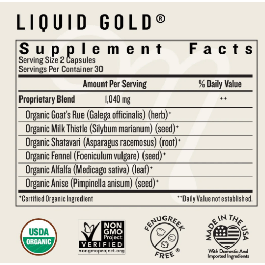 Legendairy Milk - Liquid Gold 60 caps Supplements & Remedies Legendairy Milk   
